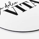 Vægcirkel La Dolce Vita – print på aluminium (Alu-Dibond)