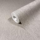 Papel pintado no tejido de aspecto textil con superficie texturada gris, marrón liso