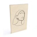 Cuadro de madera NKTN - Line Art - Sigue tus sueños