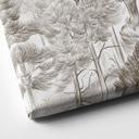 Canvas schilderij Bos met boslandschap in beige - Ms Tiff