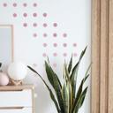 Muursticker set stippen - Oudroze (50 stickers)
