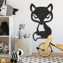 MDF - Decoración en madera - Zorro animal sentado