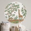 Vinilo decorativo habitación infantil - Objeto oculto animales de la selva - Kikki Belle - Redondo