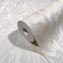 Papel pintado no tejido con brillo y aspecto de abanico textura gris, beige