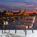 Fototapet Dresden i nattelys - 384x260 cm