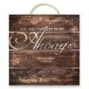 Cuadro de madera + texto personalizado - You will be forever my Always - 40x41,5 cm