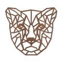 Trækunst Mahogni - Origami - Gepard