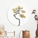 Vægcirkel Bonsai i balance - Amini – print på aluminium (Alu-Dibond)