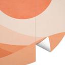 Tapet cirkel Harmonisk landskab orange - Kubistika - vliesetapet/selvklæbende non-woven tapet