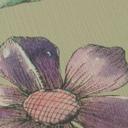 Papier peint intissé motif floral sur fond vert avec papillons