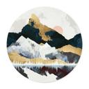 Póster Reflejo de un paisaje invernal - SpaceFrog Designs - Redondo