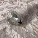 Ikke-vævet tapet 3D træeffekt landhus mat i gråbrun