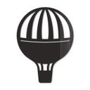 Decoración acrílica globo atado