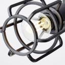 Spotrondell Inga, braun, 19 x 35 cm, Metall Industrielle Deckenleuchte