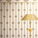 Versace Papier peint intissé I Love Baroque Bordure de socle Medusa Blanc Or luxueux