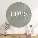 Glasbillede - Love yourself