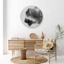 Tableau sur verre Angyalosi - Bison - Rond