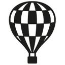 Muursticker Luchtballon 01