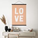 Póster de tela Love letters Peach