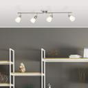 Spotrohr Benjamin, metallic, 70 x 17,5 cm, Glas Strahler