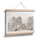Poster bos met boslandschap in beige - Ms Tiff