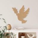 MDF Nature - Decoración en madera pájaro - Paloma de la paz