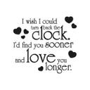 Wallsticker -   I wish i could turn back the clock...
