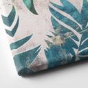 Lienzo Hojas de palmera exóticas en verde dorado - Manovski