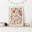 Póster infantil Cool Kids Club Flores de colores - Treechild