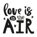 Muursticker Love is in the Air