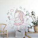 Sticker mural Kvilis - Illustration Licorne qui danse