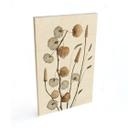 Cuadro de madera de flores de farol secas - Disher