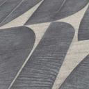 Papel pintado tejido-no tejido de diseño con motivo de hojas en gris oscuro - diseño mural abstracto con textura