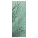 Separador de ambientes, biombo, pantalla de privacidad colgante Hojas de palmera verde