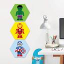 Hexagon - Alu-Dibond - Gomes - Captain America legetøj