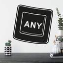 Sticker mural - Any Key