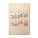 Cuadro de madera Feminista besando boca Pop Art