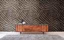 tapet zebramønster brun beige - non-woven tapet art Livingwalls - mat og glat