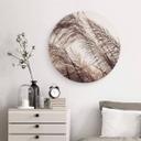 Tableau sur alu-Dibond Herbes en pastel - Rond