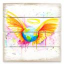 Cuadro de madera Buttafly - Angel - 40x41,5 cm