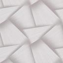 Papel pintado no tejido con formas geométricas y efecto metálico en color crema