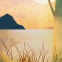 Fototapet Skovens magi ved solnedgang - SpaceFrog Designs