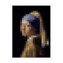 Póster Pixelart - Vermeer - La joven del pendiente de perla