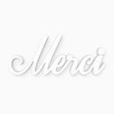 Lettre décorative - 3D Merci