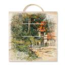 Cuadro de madera Gauguin - Granja en Normandia - 40x41,5 cm