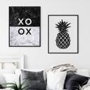 Plakat - Ananas i marmor