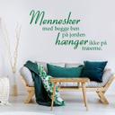 Wallsticker -  Menneske med begge...