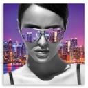 Canvasbillede, Pop art-kvinde i New York