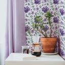Tapet med mønster - akvarelblomster 02 - violet