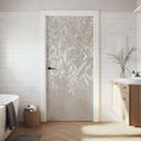 Deurfolie Elegante wilgentakken in beige - Ms Tiff - Zelfklevende deurdecoratie
